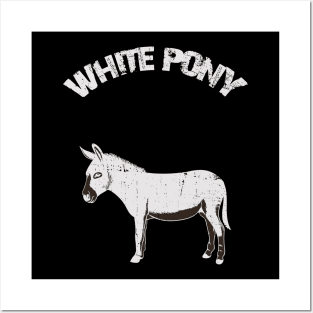 white pony Posters and Art